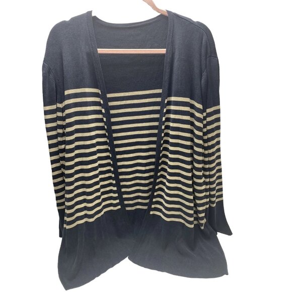 Sweaters - Plus Size Women’s Sweater Blue Tan Gold Pullover Long Sleeve Knit Top Cardigan